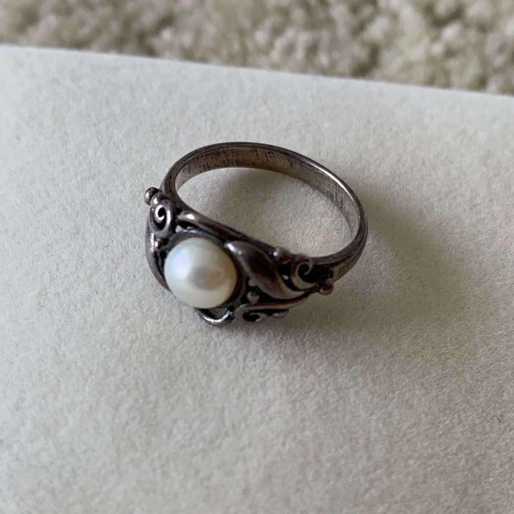 925 Silver Pearl Ring